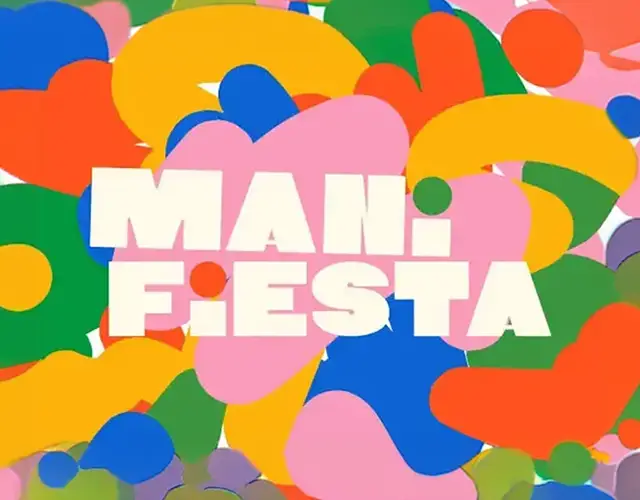 Visuel coloré portant le nom ManiFiesta